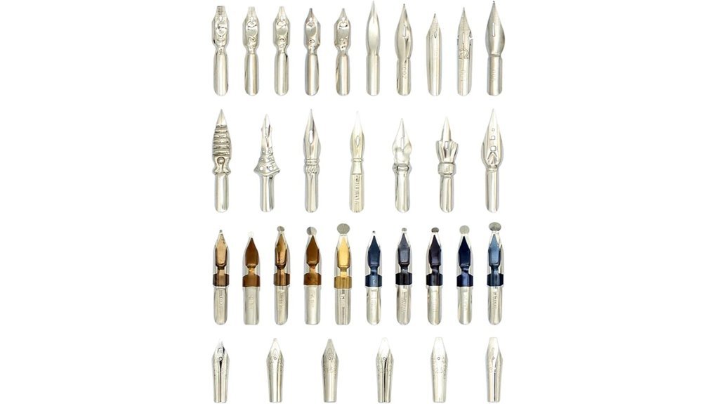 assorted dip pen nibs