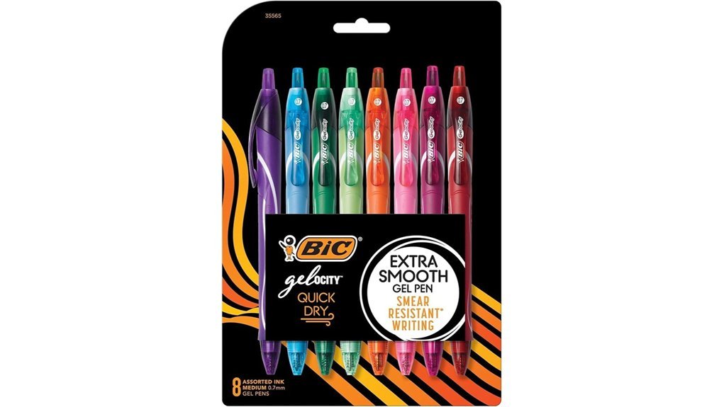 assorted quick dry gel pens