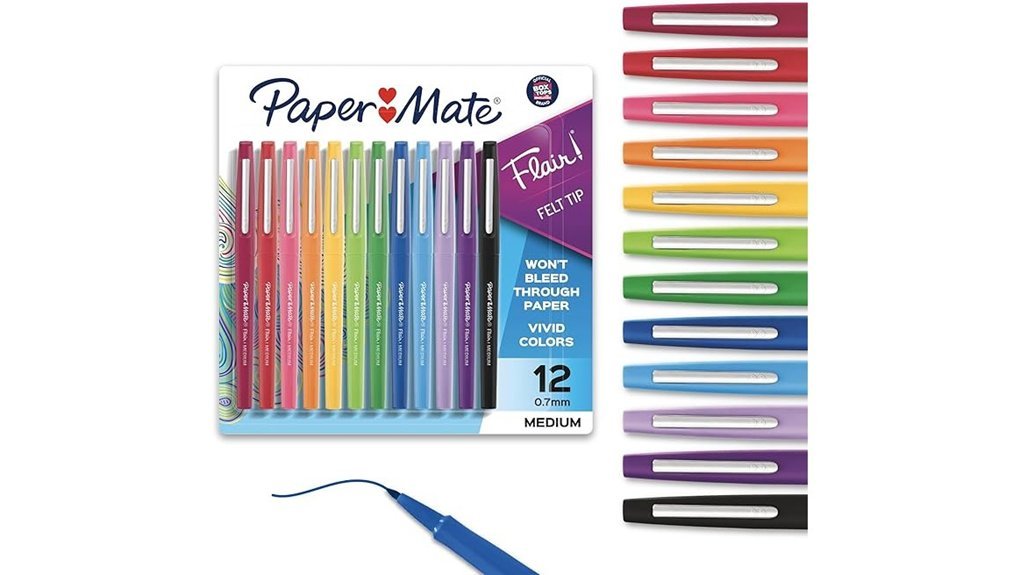 colorful felt tip pens