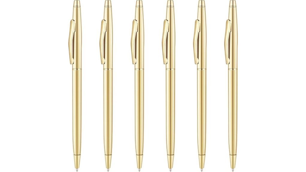 elegant gold ballpoint pens