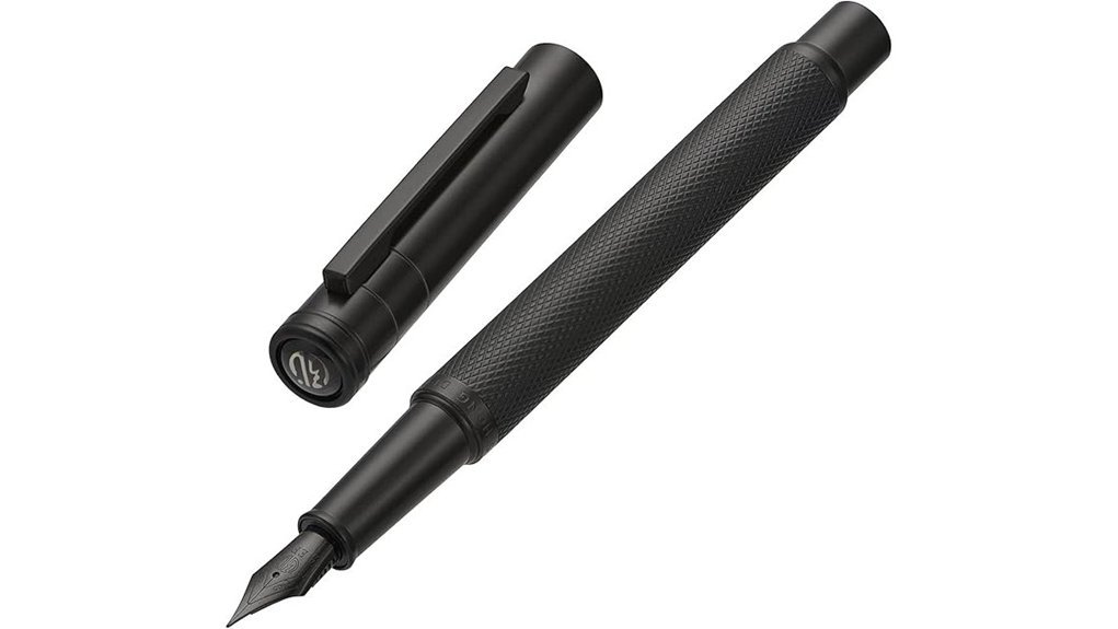 elegant matte black pen