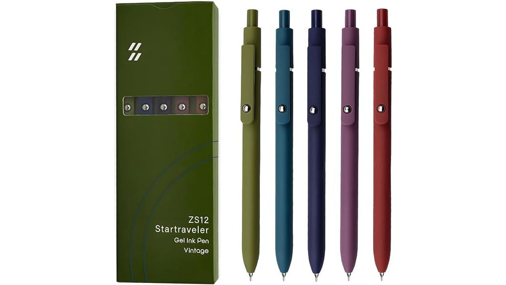 fine point black gel pens