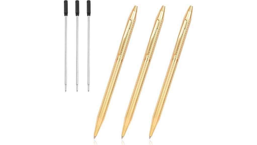 gold ballpoint pen set