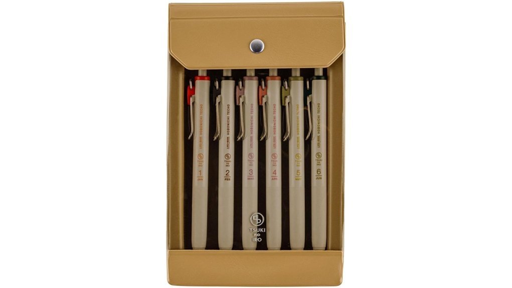 moonlit colorful pen set