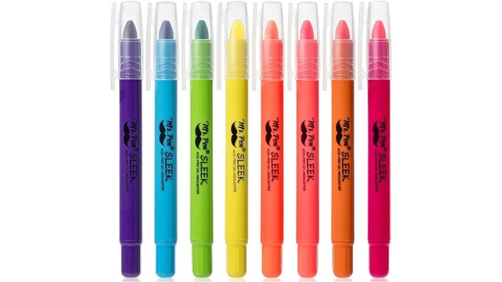 no bleed gel highlighters