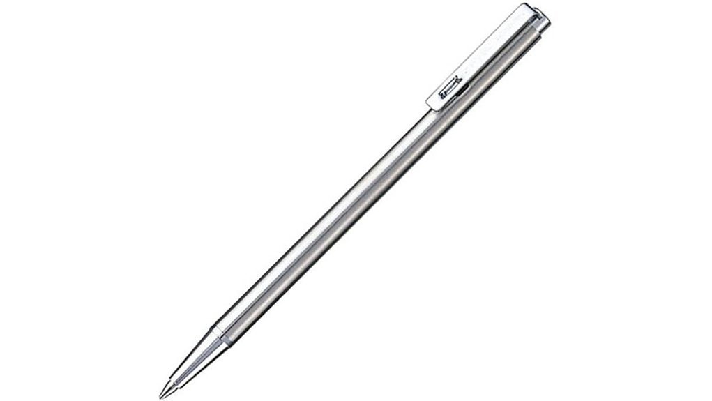 silver mini ballpoint pen