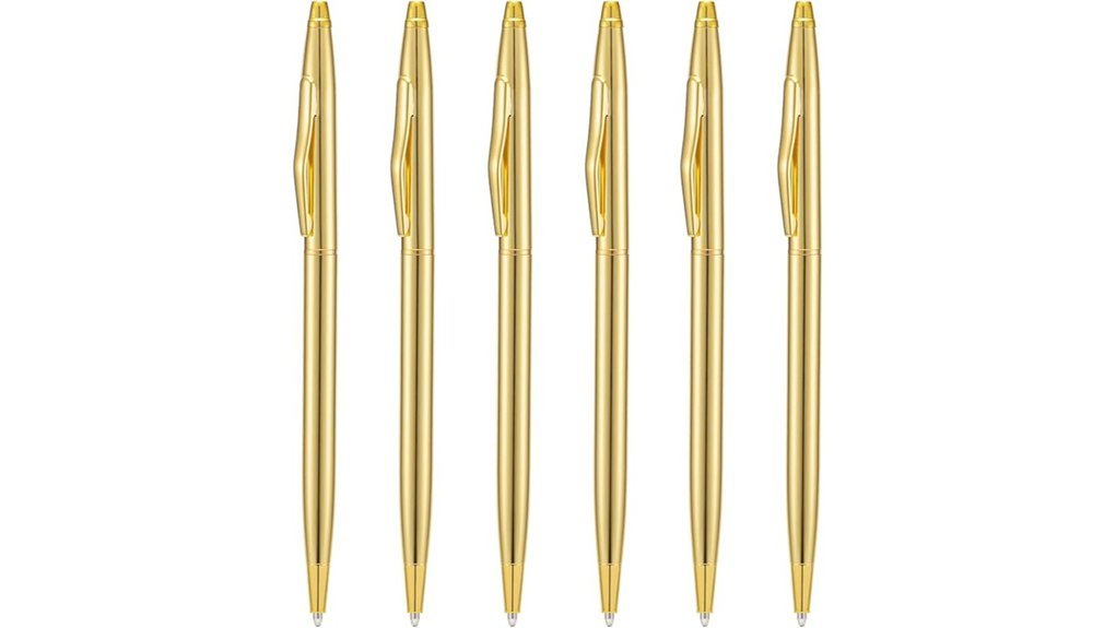 slim metal ballpoint pens