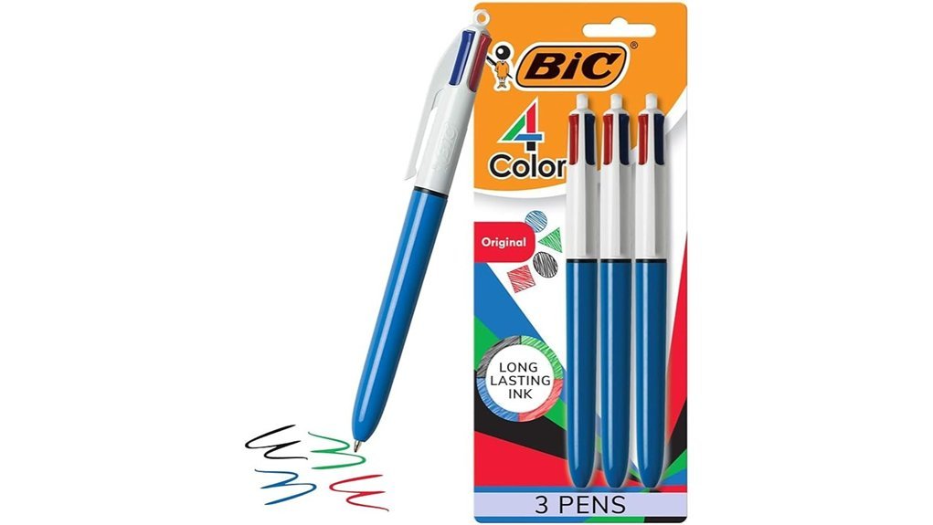 versatile multi color writing pens