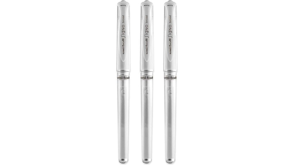 white gel pen pack