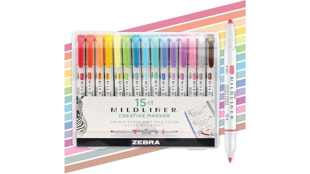 assorted dual tip highlighters