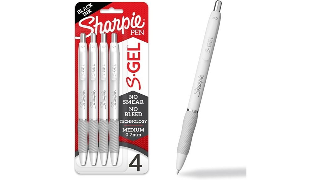black ink gel pens