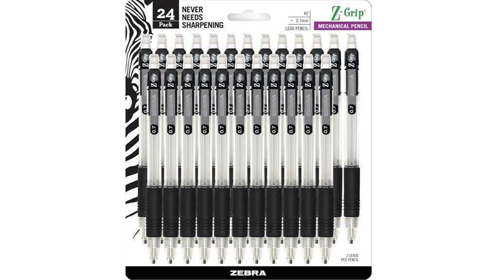 clear barrel mechanical pencils