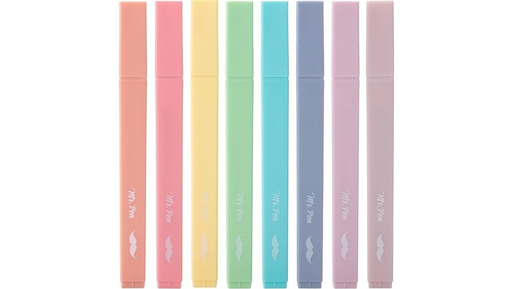 colorful highlighters in pack
