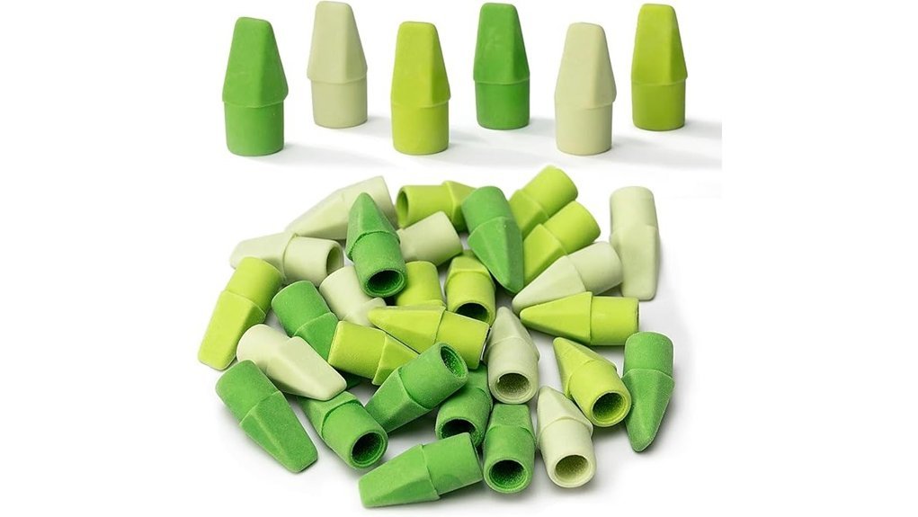 colorful pencil eraser toppers