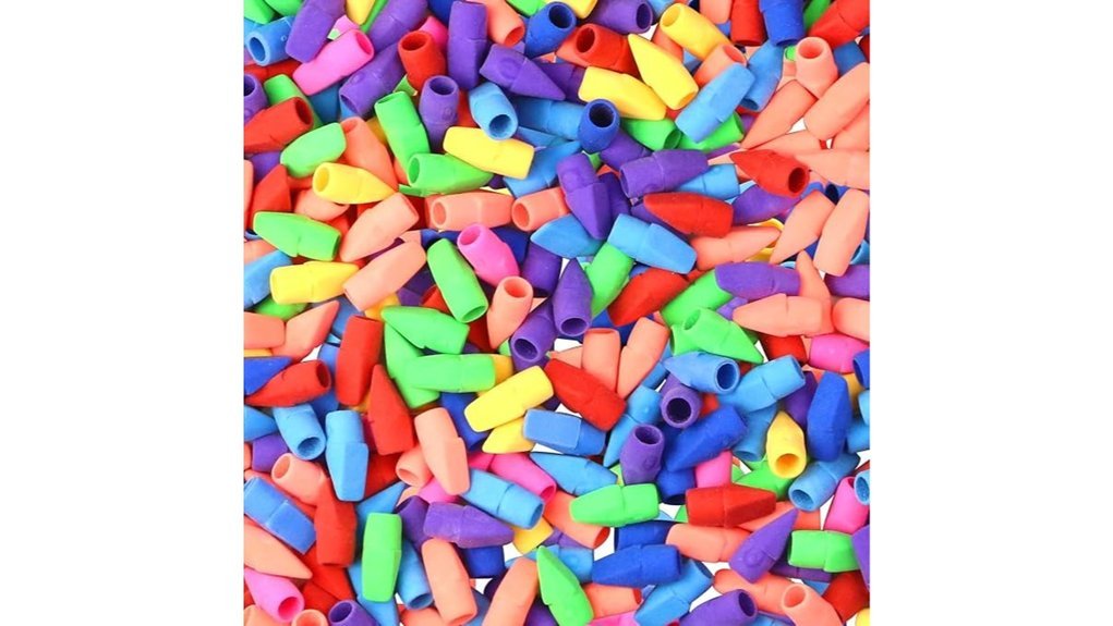 latex free pencil top erasers
