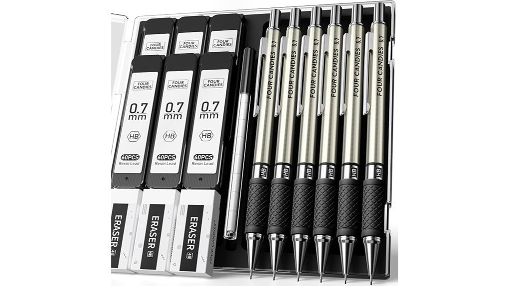 metallic pencil set pack