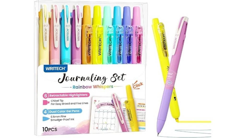 pastel gel pen set