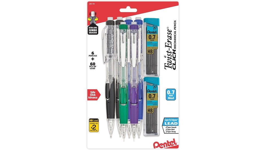 pentel twist erase mechanical pencils